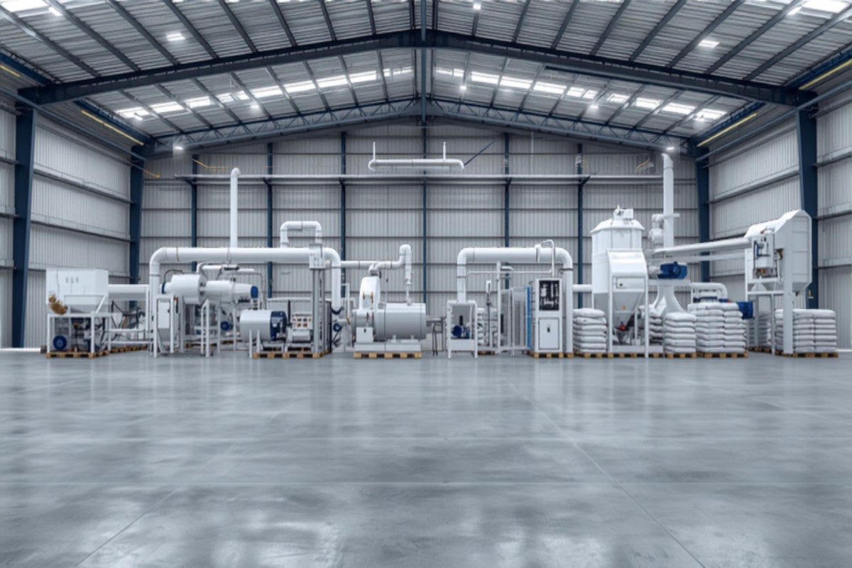 Biofertilizer production line with granulation, drying and packing equipment